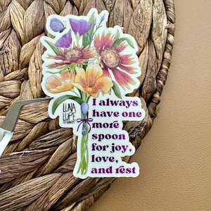Wildflower vinyl sticker