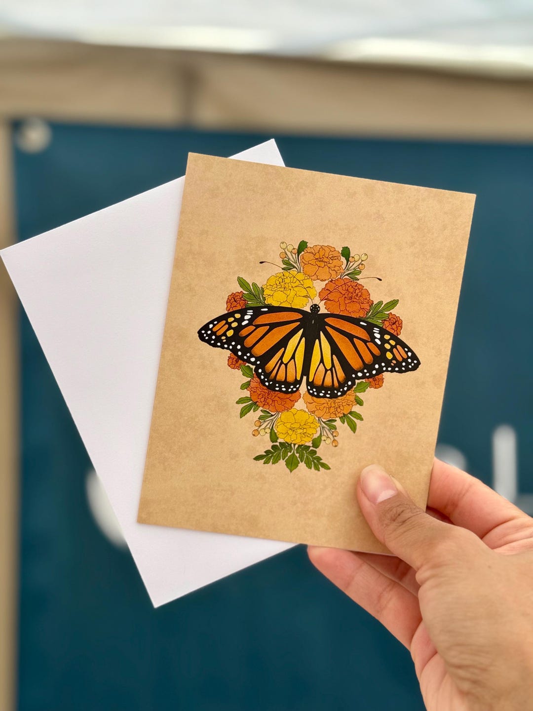 Monarch Butterfly Greeting Card - Etsy