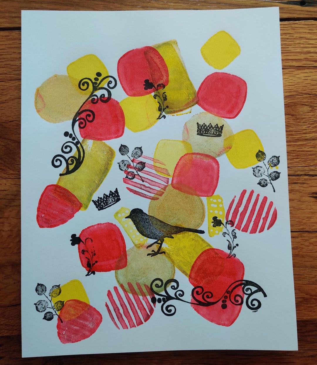 8.5 X 11 Stamps Art Colorful and Fun Repeat Pattern Stamping Gift for ...