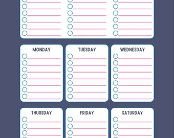 Lista de verificación semanal