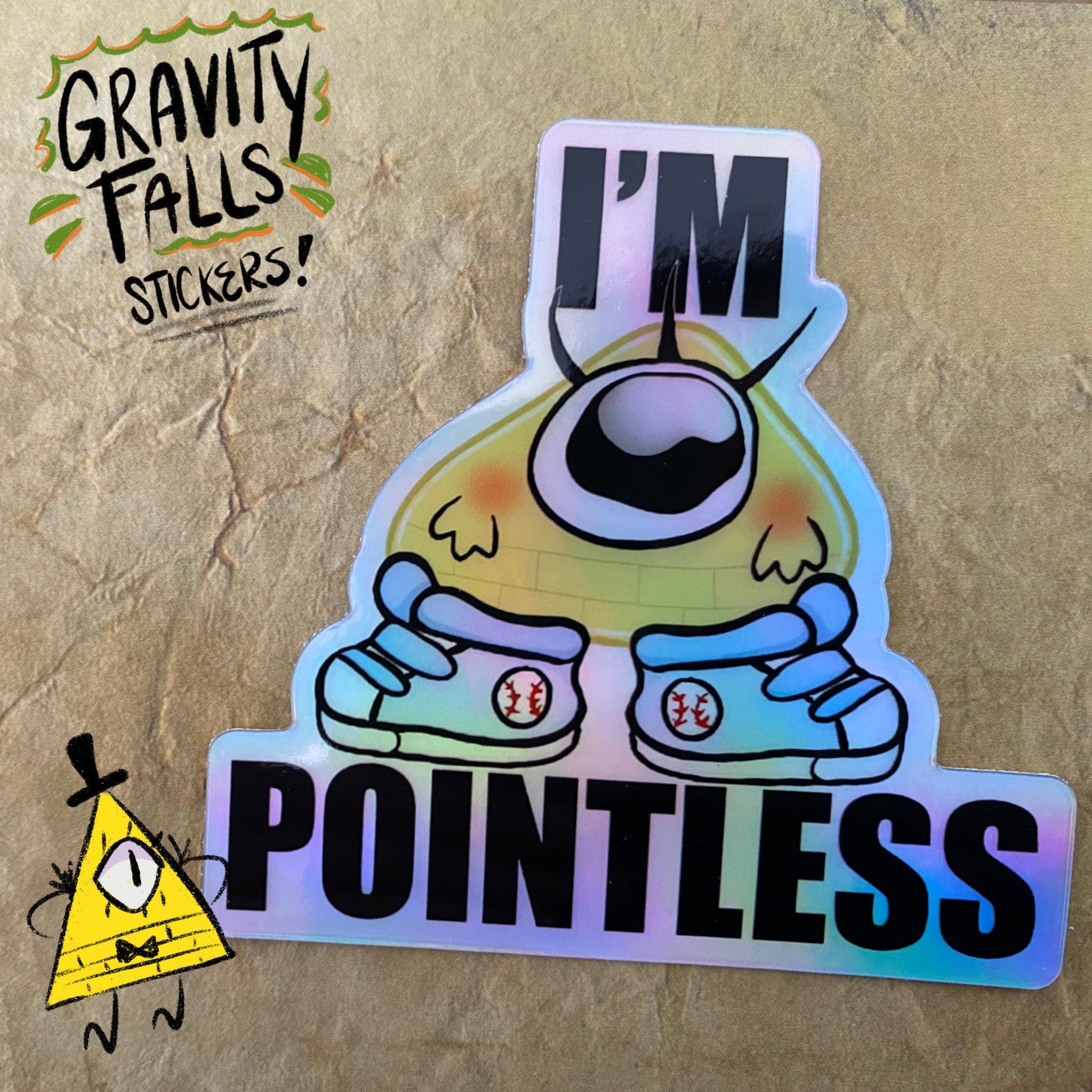 Baby Bill Cipher Holographic Sticker Gravity Falls - Etsy