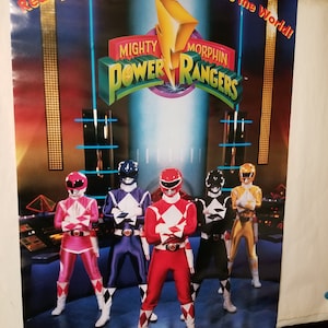 Vintage POWER RANGERS Poster #642 - 1993! New, Still in Plastic cover! - RARE!!