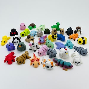 3D Printed Articulated Mini Creatures - Fidget Animal - Baby Animals