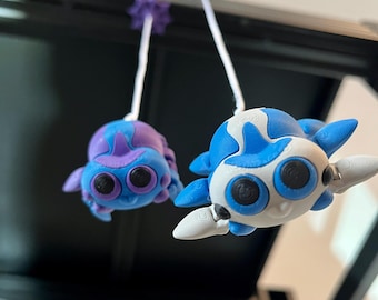 Cute Spider Figurine - Articulated Spider With Web Option - 3D Printed Insect