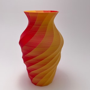 Unique and Elegant 3D Printed Twisted Vase - Handcrafted Art Piece for ...