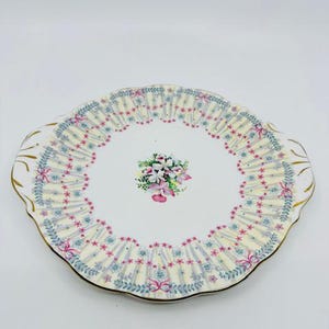 Queen Anne Royal Bridal Gown 10 inch Cake Plate from the 1950’s