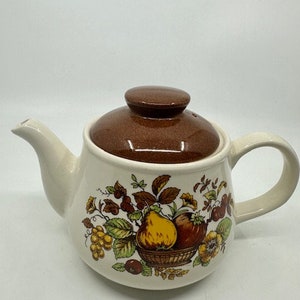 Sadler England Retro Fruit Print Teekanne