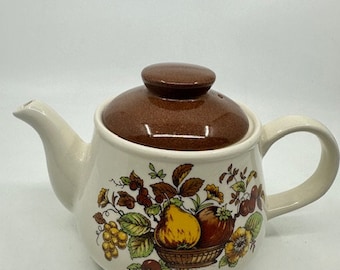 Sadler England Retro Fruit Print Teapot
