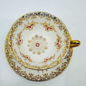 Royal Grafton Gold Medallion Teacup and Saucer