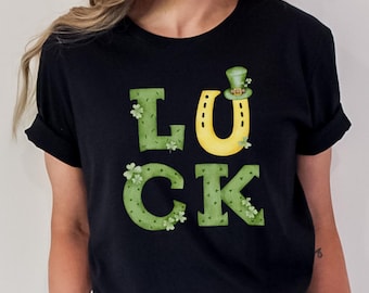 St. Patrick's Day Luck T-shirt, Unisex Tee for Last Day Gift, Leprechaun Hat Design, Funny Gift for Drinking Celebrations, Holiday Shirt,