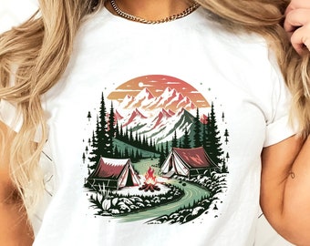 Adventure TShirt, Adventure Shirt, Camping Shirts, Mountain TShirt, Hiker TShirts, Nature Lover Shirt, Camping Gift, Vacation Shirt for her