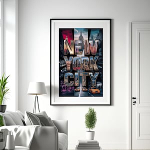 New York Travel Metal Wall Art New York Wall Hanging Home Décor New York Gift Art Lovers New York State Art Gift Lover Print City Decor gift