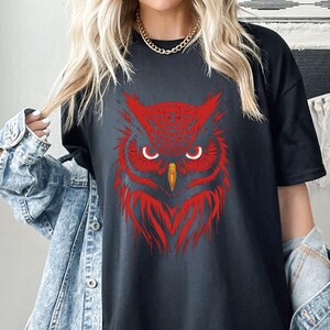 Bird Shirt, Bird on Wire, Cute Birds Shirt, Women Bird Shirt, Bird Lover Gift, Bird Birthday Gift, Mothers Day Gift Idea, Red Bird Tshirt