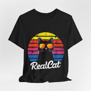 Vintage Cat Shirt, Retro Shirt, Vintage Shirt, Cat Mom Shirt, Cat Lover Shirt, Real Cat Shirt, Gift For Cat Lover, Cat Dad Shirt