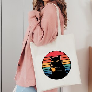 Angry Cat Tote Bag, Cat Bag, Cat Lover Gift, Gift For Cat Owners, Cat Meme, Funny Tote Bag, Funny Cat, Cat Canvas Bag, Modern Cat Tote Bag