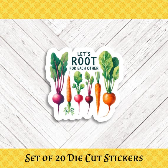 GARDEN PUN Die Cut Stickers: Crafting, Happy Mail & Scrapbooking - Set of 20