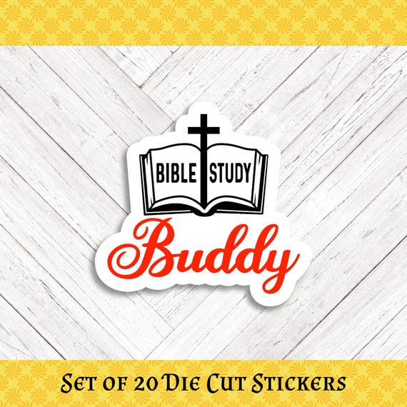Bible Study Buddy Die Cut Stickers: Crafting, Happy Mail & Scrapbooking - Set of 20