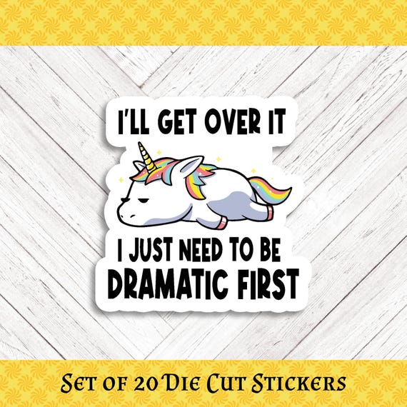 Dramatic Die Cut Stickers - Set of 20 - for Crafters, Teachers, Happy Mail, and More!