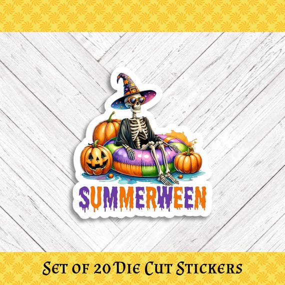 SUMMERWEEN Die Cut Stickers: Crafting, Happy Mail & Scrapbooking - Set of 20