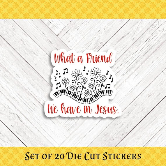 FRIEND Die Cut Stickers: Crafting, Happy Mail & Scrapbooking - Set of 20