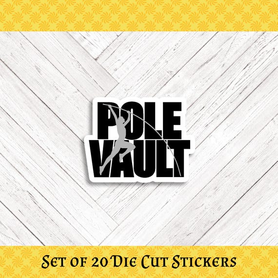 POLE VAULT Die Cut Stickers: Crafting, Happy Mail & Scrapbooking - Set of 20