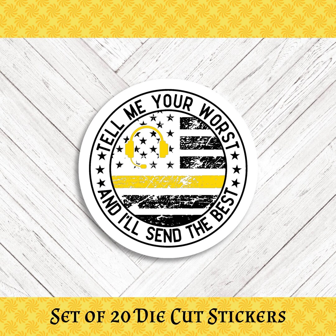 911 Dispatcher Die Cut Stickers: Crafting and Happy Mail (1 Design ...