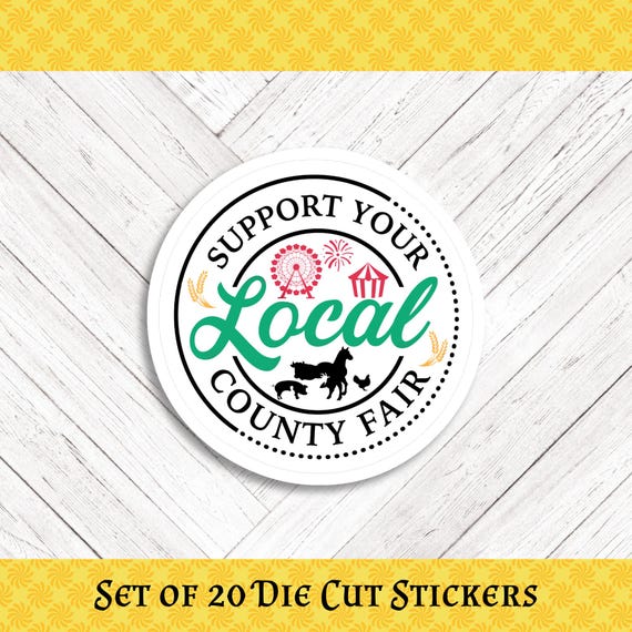County Fair Die Cut Stickers - Set of 20