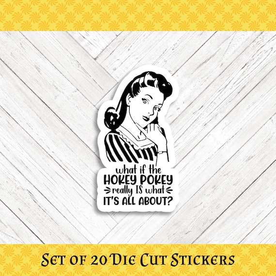 Hokey Pokey Die Cut Crafting & Happy Mail Stickers  - Set of 20