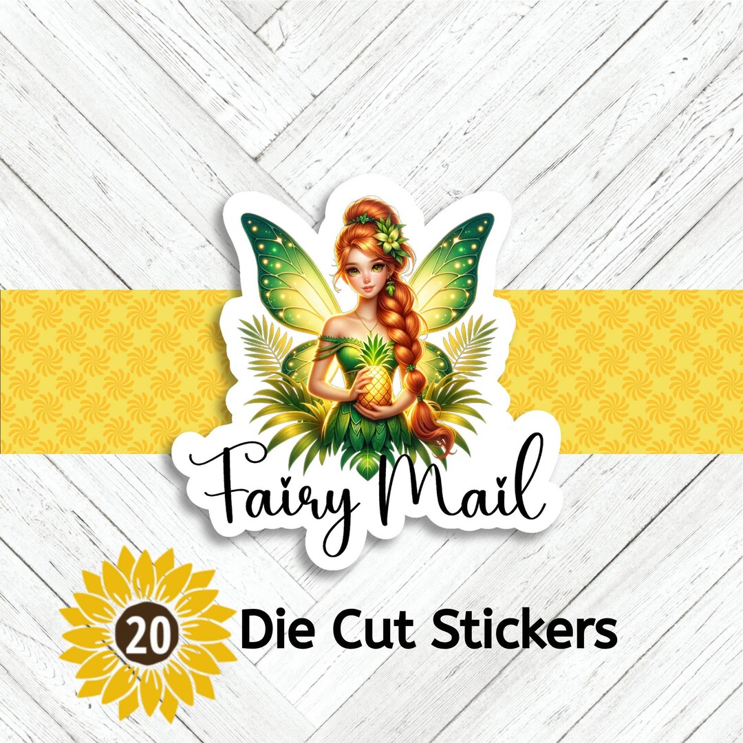 Fairy Mail Die Cut Stickers: Happy Mail - Set of 20 - Etsy
