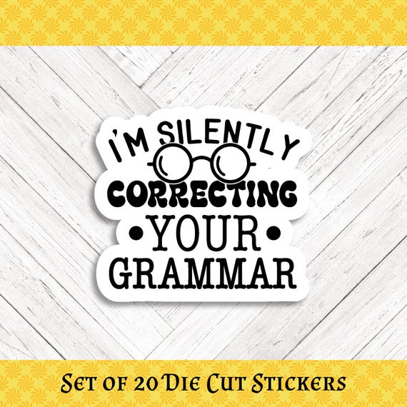GRAMMAR Die Cut Stickers: Crafting, Happy Mail & Scrapbooking - Set of 20