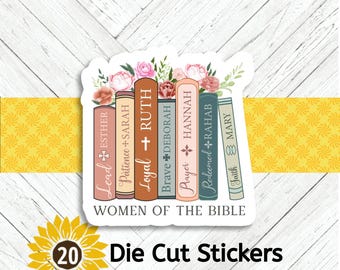 Women of the Bible Die Cut Stickers: Scrapbooking, Happy Mail (20 Pack)