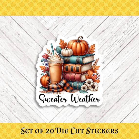 Sweater Weather Die Cut Stickers - Set of 20