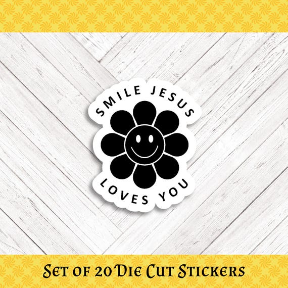 SMILE Die Cut Stickers: Crafting, Happy Mail & Scrapbooking - Set of 20