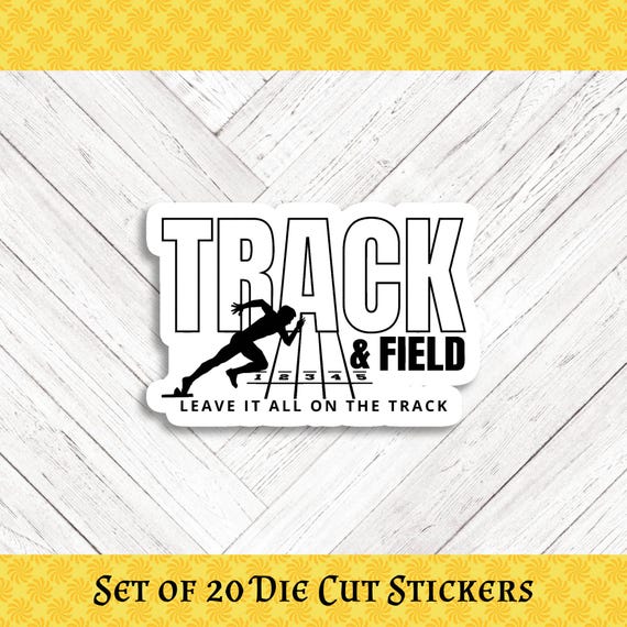 TRACK & FIELD Die Cut Stickers: Crafting, Happy Mail and Scrapbooking - Set of 20