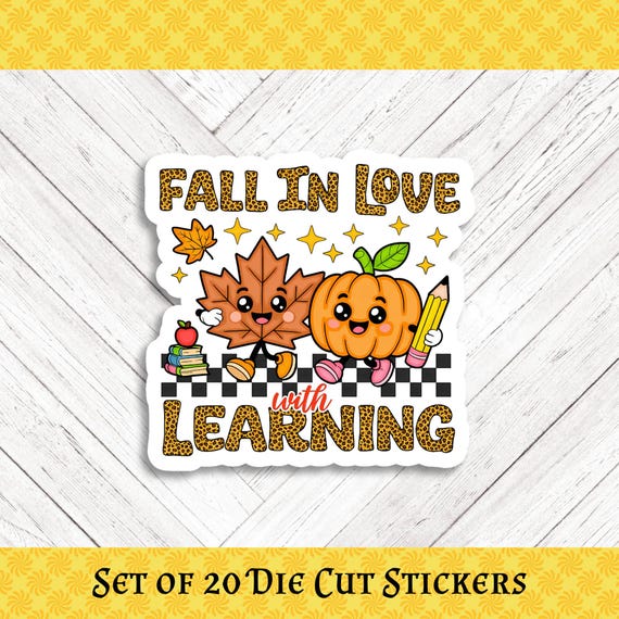LEARNING Die Cut Stickers: Crafting, Happy Mail & Scrapbooking - Set of 20