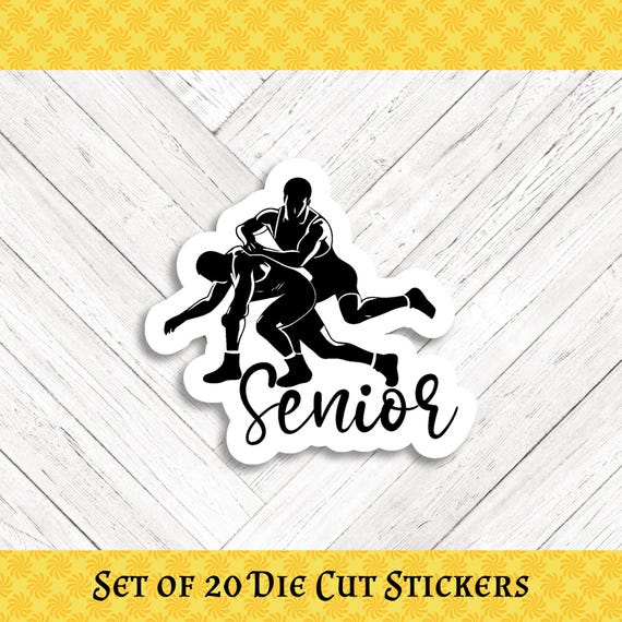 WRESTLING Die Cut Stickers: Crafting, Happy Mail & Scrapbooking - Set of 20