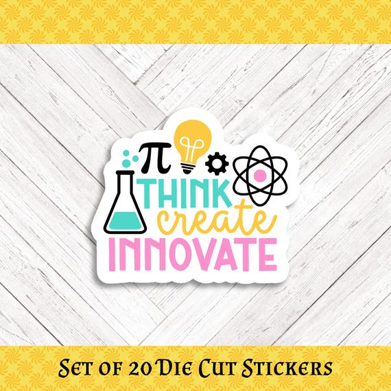 STEM Die Cut Stickers: Crafting, Happy Mail & Scrapbooking - Set of 20