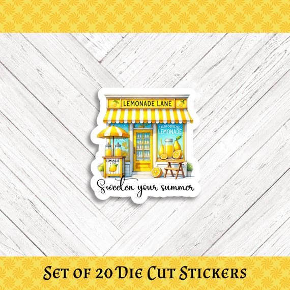 SWEETEN YOUR SUMMER Die Cut Stickers: Crafting, Happy Mail & Scrapbooking - Set of 20