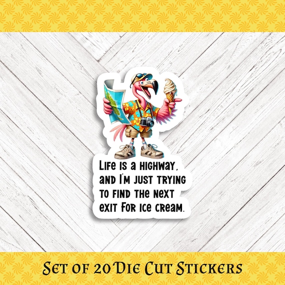 TOURIST Die Cut Stickers: Crafting, Happy Mail & Scrapbooking - Set of 20