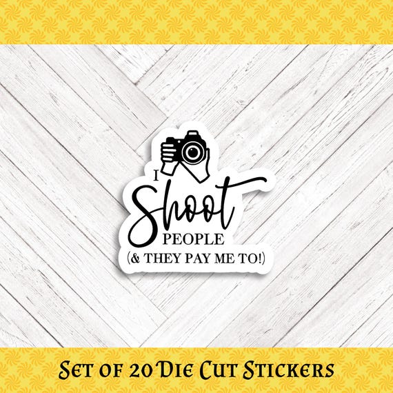 Humorous Photography Die Cut Happy Mail and  Stickers - Set of 20