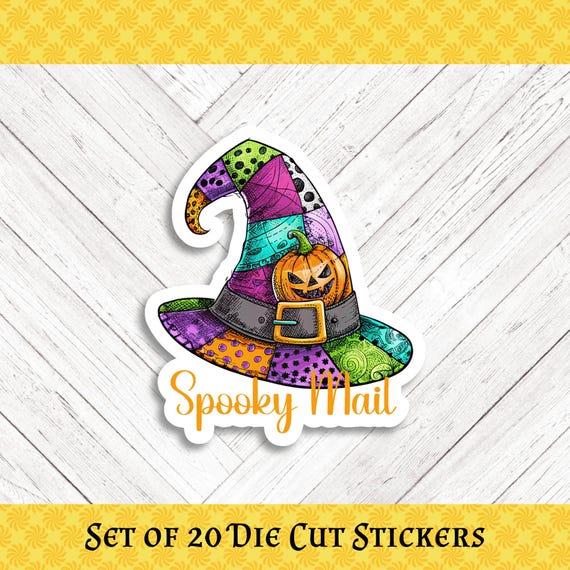 Spooky Mail Die Cut Stickers: Halloween Happy Mail - Set of 20