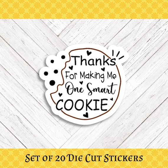 SMART COOKIE Die Cut Stickers: Crafting, Happy Mail & Scrapbooking - Set of 20
