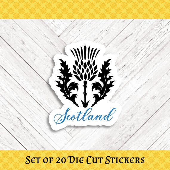 SCOTLAND Die Cut Stickers: Crafting, Happy Mail & Scrapbooking - Set of 20