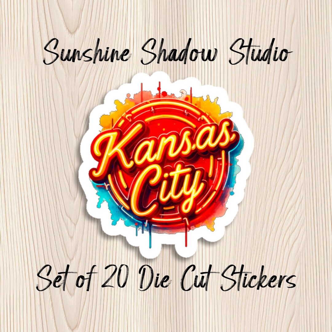 Kansas City Die Cut Sticker Set - 20 Stickers - Uplifting Stickers for ...