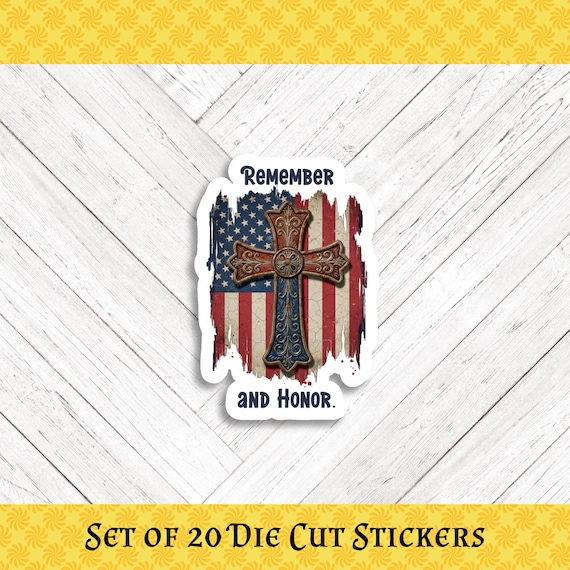 Veteran's Day Die Cut Stickers - Set of 20