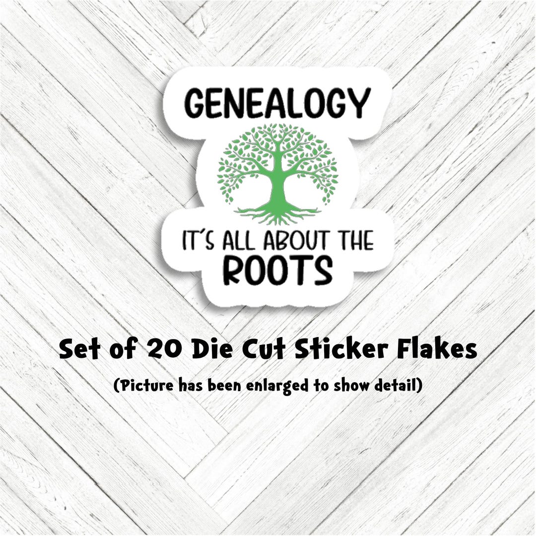Ohio Roots Sticker Genealogy Roots Die Cut Sticker Set - 20 Stickers - Etsy