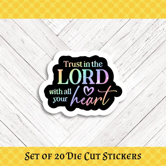 RAINBOW TRUST Die Cut Stickers: Crafting, Happy Mail & Scrapbooking - Set of 20