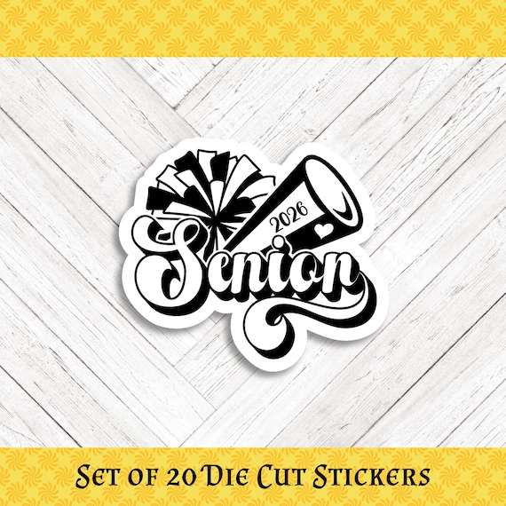 CHEERLEADER Die Cut Stickers: Crafting, Happy Mail & Scrapbooking - Set of 20