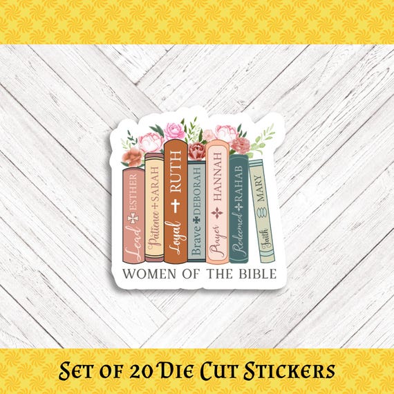 Women of the Bible Die Cut Stickers: Crafting, Happy Mail & Scrapbooking - Set of 20