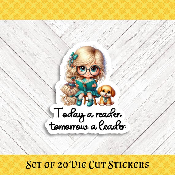Reader Die Cut Stickers - Set of 20